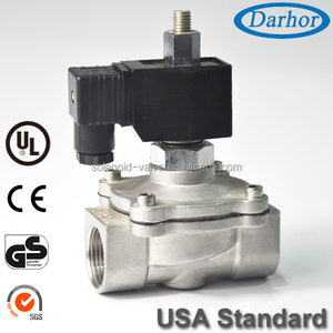 Latón normalmente cerrado/abierto 2 way aire válvula solenoide $ number V CA <span class=keywords><strong>110</strong></span> V 220 V - Product Image 3