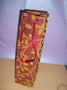 Bolsas de papel a rayas para botellas de vino hechas de algodón, papeles hechos a mano adecuados para fabricantes de vino y tiendas de vino - Product Image 3