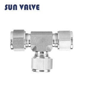 Swagelok Loại <span class=keywords><strong>Tee</strong></span> Với Ferrules Thép Không Gỉ Đôi Bằng Nhau Liên Minh <span class=keywords><strong>Tee</strong></span> 1/2 Inch Ống OD Nén - Product Image 4