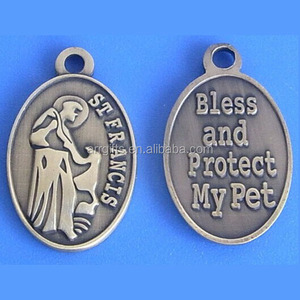 Plaque d'identification en métal Saint-François avec logo « Bénisse et protège mon animal de compagnie » - Product Image 6