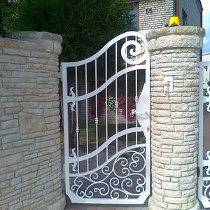 鉄ゲートデザイン住宅用不動産通路亜鉛メッキ鋼パネル - Product Image 2