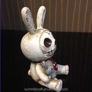 מותאם אישית שרף חמוד סגנון חנון ארנב גולגולות קריקטורה - Product Image 2