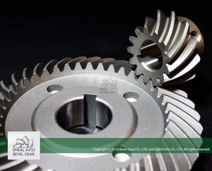 Couronne et pignon en acier personnalisé pignon conique en spirale jeu pour moteur à engrenages - Product Image 3