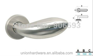Manija de Puerta Moderna de Acero Inoxidable <span class=keywords><strong>con</strong></span> Forma de Huevo para Interiores de Apartamentos, <span class=keywords><strong>con</strong></span> Escudo Decorativo, Elegante Manija de Puerta Interior - Product Image 6