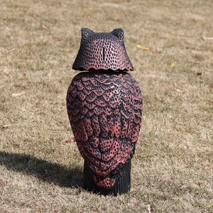 Señuelos de búho para asustar a los pájaros, esculturas de cabeza giratoria, estatuas de plástico de espantapájaros <span class=keywords><strong>enemigo</strong></span> de la naturaleza, - Product Image 6