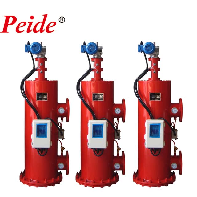 100 микрон ручная Автоматическая Чистящая Щетка Фильтр Автоматическая обратная промывка самоочищающийся фильтр