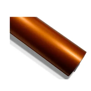 Fantel-envoltorio de PVC para coche, película de vinilo, Metal, perla, marrón