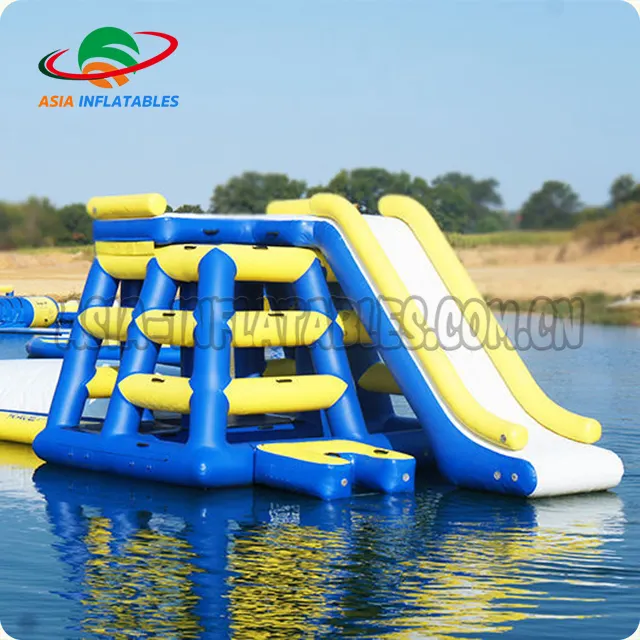 अनुकूलित Inflatable कूद स्लाइड के साथ टॉवर/inflatable पानी के खेल के लिए बिक्री