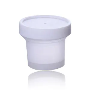 empty plastic 100ml pp jar, diy sample container, food grade airtight ice cream cans