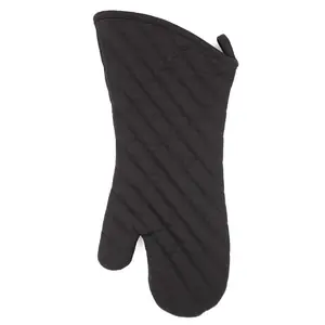 Mitaines de four en Silicone Extra longues, résistants à la chaleur, gants de cuisine avec doublure en coton interne