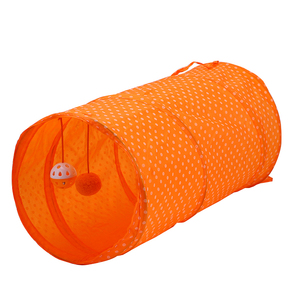 Groothandel Huisdier Accessoires Dot Afdrukken Opvouwbare Smart Leuke Ontwerp Pet Kat Tunnel - Product Image 3