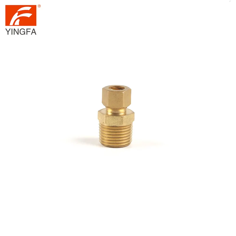 61112-68 Brass Compression to Male water hose Pipe fitting union Connector