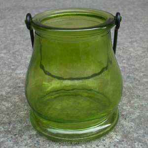 Porte-bougie en verre avec poignée transparente et vaporisateur suspendu, bougie aromathérapeutique colorée, <span class=keywords><strong>bouteille</strong></span> en verre - Product Image 3