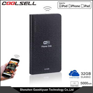 Sao lưu Cộng Với Slim External Ổ Đĩa Cứng với 32 GB <span class=keywords><strong>Wifi</strong></span> Lưu Trữ đám mây và đĩa di động usb 3.0 <span class=keywords><strong>wifi</strong></span> disk điện ngân hàng - Product Image 1