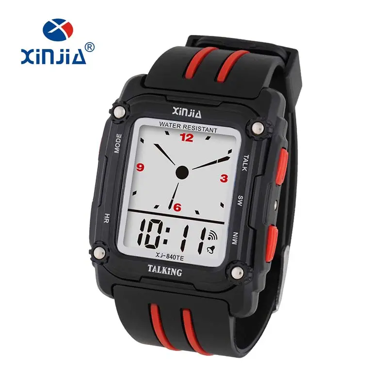 Cheap Talking Watch for Promotion for Blind People XINJIA Brand With Different Languages Russian English Korean Japanese Spanish