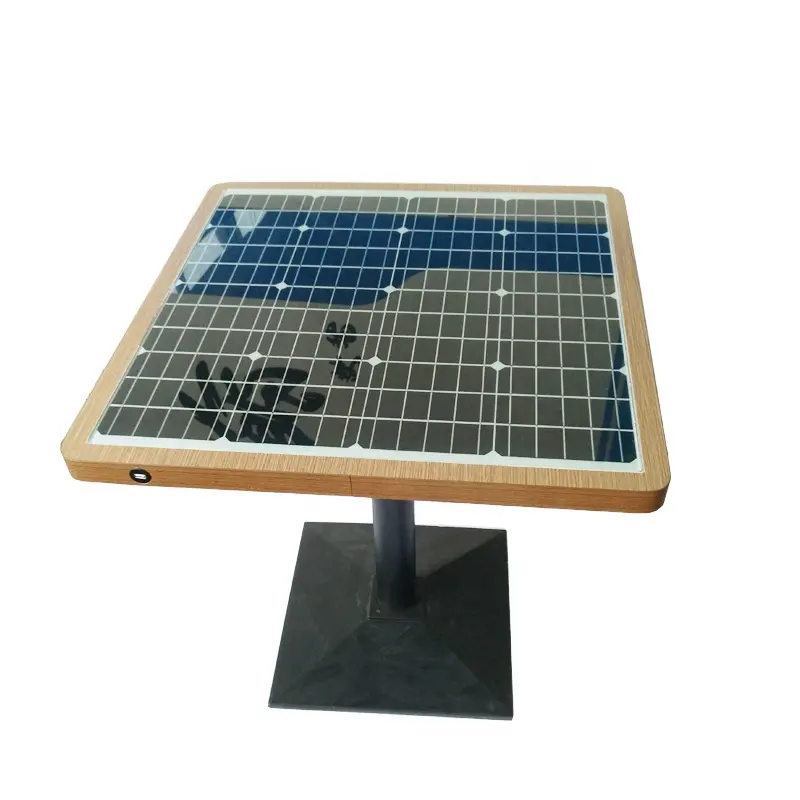 Outdoor Smart Mobili di Energia solare Da Tavolo In Ferro per il Telefono Cellulare di Ricarica