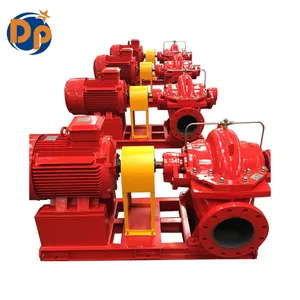 High flow centrifugal fire pump 1500 gpm electric driven 250 hp diesel engine driven fire pump