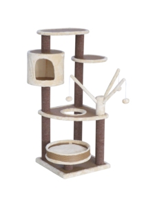 Tiragraffi per Gatti in Sisal Moderno per Interni, Albero per Gatti <span class=keywords><strong>Deluxe</strong></span> con Imballaggio in Cartone - Product Image 5