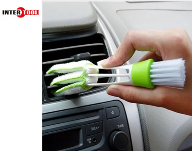 Brosse de nettoyage en plastique, plumeau de saleté, accessoire de voiture, pour auvent d'air conditionné, brosse de nettoyage, pour enfants, nouveau