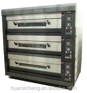 Commercial heavy duty bakery equipment 3 layers electric deck oven