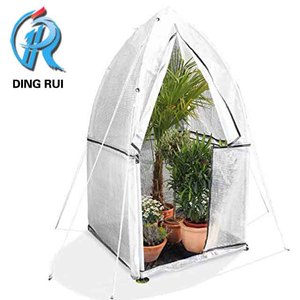 Hot Sale <strong>Walk</strong> <strong>in</strong> <strong>Greenhouse</strong>, PE Mesh Fabric Grow Tent, Green Color Gardening Rack - Product Image 2