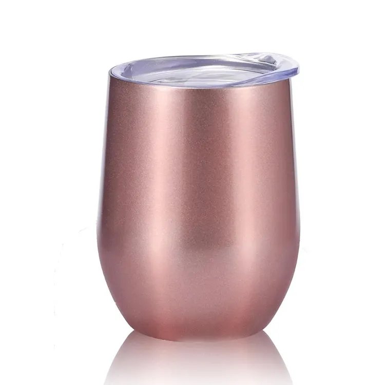 Thermal Double Wall Stainless Steel Insulated Wine Tumbler Glass Cup