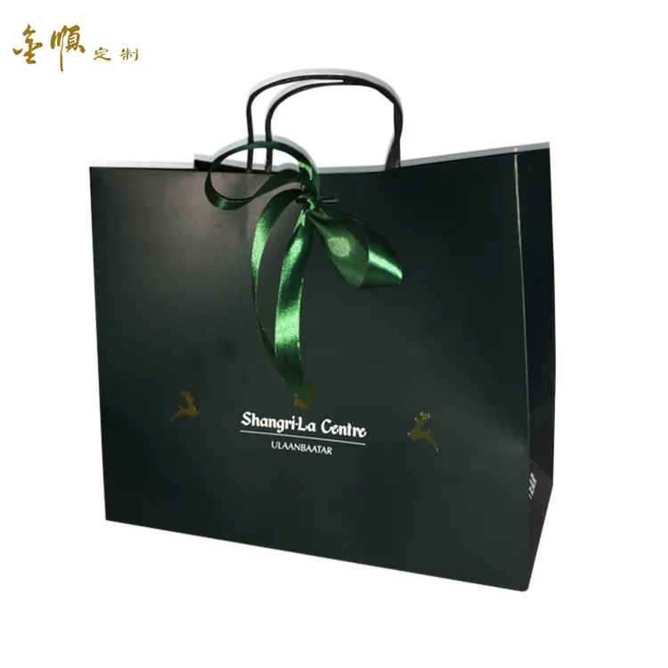 Hot Sale Luxury Paper Gift Bag Packaging White Paper Bag With Bowtie