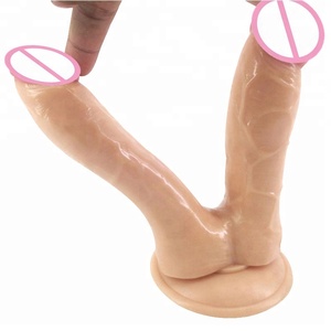 Doppel <span class=keywords><strong>Dildo</strong></span> Headed Endete Realistische Big Penis Anal Saugnapf Dick Lesbische Paare Sex Spielzeug
