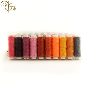 Filo da cucito in poliestere ad alta resistenza cerato piatto intrecciato a mano in poliestere 0.8 grado AA 100% mm per lavori in pelle - Product Image 6