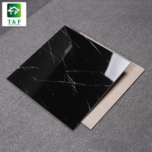 <span class=keywords><strong>Artemis</strong></span> Tuile De Marbre Noir Avec Des Veines Blanches 16X16 Villa Porcelaine Émaillée Polie En Céramique BlackVein Carrelage - Product Image 3