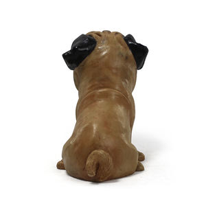 Estatua de Perro <span class=keywords><strong>Pequeño</strong></span> Sentado de Resina, Artesanía de Resina, Figuras de Animales de Resina, Estatua de Perro <span class=keywords><strong>Pequeño</strong></span> Personalizada, Decoración de Jardín - Product Image 4