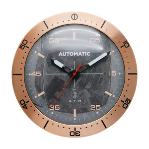 14 Zoll moderne benutzer definierte Luxus uhr Wanduhr mit Temperatur Home Decoration Runde leise große Armbanduhr Uhr
