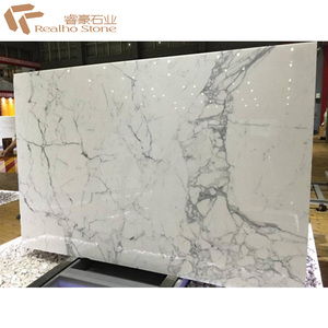 Pertama Kelas Bianco Statuario <span class=keywords><strong>Michelangelo</strong></span> <span class=keywords><strong>Marble</strong></span> Lembaran Besar untuk Dinding Kamar Mandi - Product Image 3