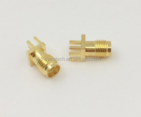 Conector de montaje PCB de borde hembra RP SMA