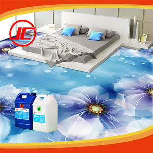 ユニークなガラスリップルなし3DPVCフロアエポキシ樹脂家庭用、モール用 - Product Image 2