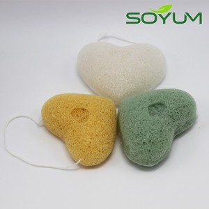 Éponge Konjac au charbon de bambou, nettoyage du visage doux, 1 pièce - Product Image 4