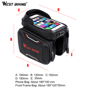 WEST BIKING – sac <span class=keywords><strong>de</strong></span> vélo ultraléger, <span class=keywords><strong>cadre</strong></span> avant, écran tactile, TPU, imperméable, <span class=keywords><strong>pour</strong></span> téléphone, vtt, vélo <span class=keywords><strong>de</strong></span> <span class=keywords><strong>route</strong></span>, sacs <span class=keywords><strong>de</strong></span> <span class=keywords><strong>cadre</strong></span> <span class=keywords><strong>de</strong></span> vélo - Product Image 3