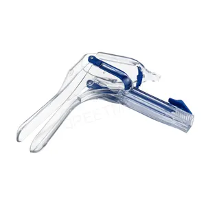 Medical Plastic Gynecological Middle Screw Disposable Vaginal Speculum For Single Use