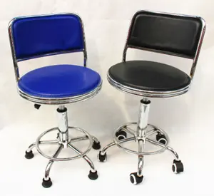 黑色导电皮革洁净室防静电 ESD 椅子/防静电黑色防静电办公椅工作/PU 皮革办公椅