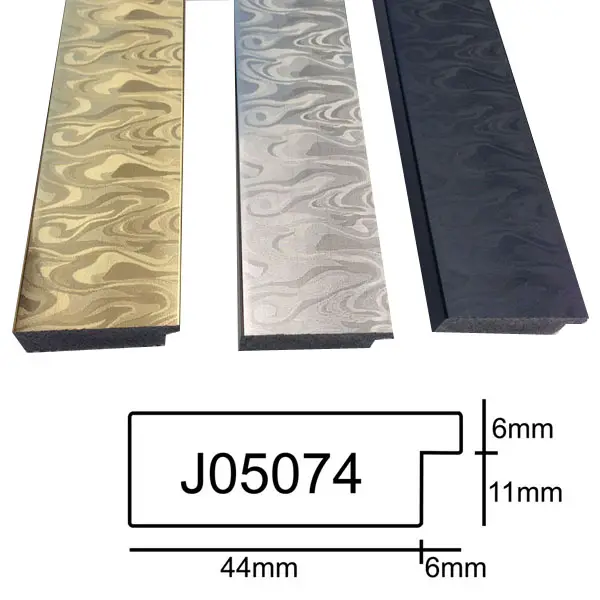 Flat Mirror Frame Moulding/Profile/Stick/Strips Gold Polystyrene hot stamping foil for picture frame moulding