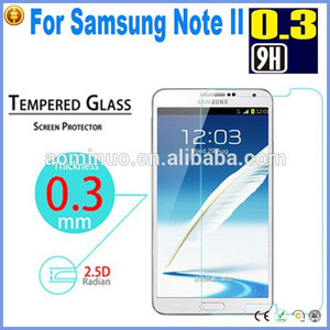 nouvelle promotion trempé verre de protection écran pour samsung galaxy note 2 made in china accepter le paiement <span class=keywords><strong>paypal</strong></span> - Product Image 1