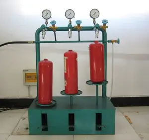 Máquina de recarga do extintor de incêndio do pó seco eficaz de custo