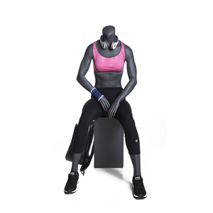 <span class=keywords><strong>Mannequin</strong></span> féminin en fibre de verre réaliste en <span class=keywords><strong>position</strong></span> assise pour l'affichage de vêtements de sport, vente en gros - Product Image 1