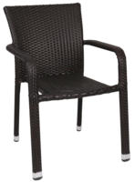 Offre Spéciale Moderne Bonne Qualité Moderne En Plastique Empilable En Rotin Bistro Chaises Chaises de Jardin En Plein Air Patio Chaise