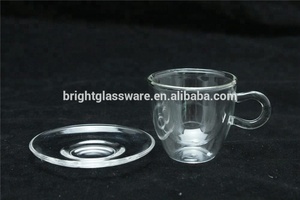 Doble pared de vidrio tazas de café transparente aislado taza térmica gafas - Product Image 3