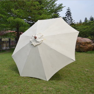 Sombrilla Moderna de Madera para Jardín o <span class=keywords><strong>Patio</strong></span> con Poste Recto de 1.5m de Diámetro para Uso en Exteriores y Playa - Product Image 4