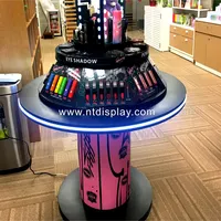 Customized Pop Up Stand Display Rack for Cosmetic Polish Nail Display Standee Booth Shelf Advertising Trade Show