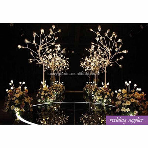 ขนาดใหญ่งานแต่งงานหมั้นตกแต่งทองเวทีโลหะต้นไม้ในการขาย - Product Image 3