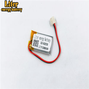 Plugue <strong>2</strong>.0-<strong>2</strong> P 602030 500 mAh 3.7 V Recarreg&aacute;vel LiPo battery solar Lithium Battery Li-ion polymer with PCM - Product Image 5