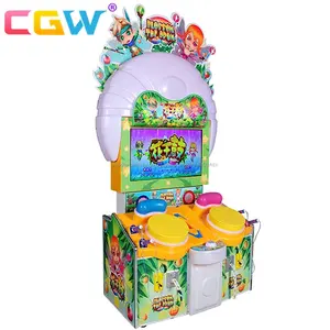 Sıcak Satış Çocuklar Jetonlu Eğlence Elektronik Arcade Çiçeği Davul Bilet Itfa Oyun Makinesi